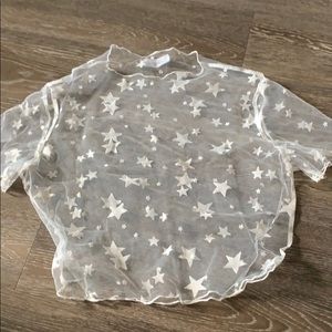 See through star shirt